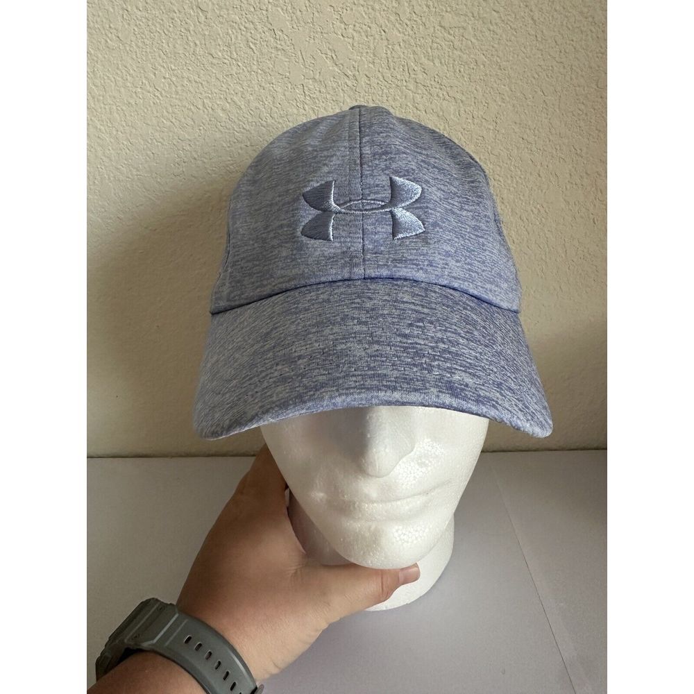 Under Armour‎ Womens Hat Cap Heathered Blue One Size Cinch Back UA Free Fit